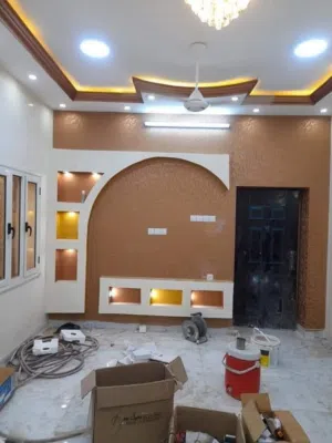 أعمال النقاشه التصاميم الداخلية والخارجية أفضل انوع الدهانات من شركة جزيره والمهندس