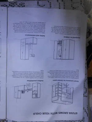غرفه 3×1 سرير ودولاب ومكتب من ايكيا بالكتالوج بتاعها