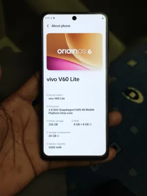 vivo v60 lite 256gb like new phone only