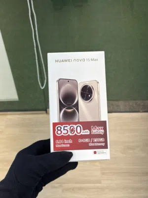 PRICE DROP, HUAWEI NOVA 15 MAX 8+256 GB MAX BATTERY 8500mAh SCREEN INCHES:6.84 inch NFC SUPPORT