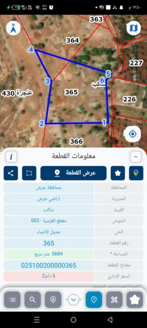 Farm Land for Sale in Jerash Sakib