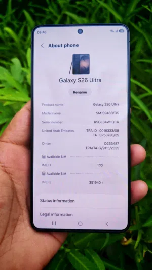 Samsung s26 ultra tdra 256