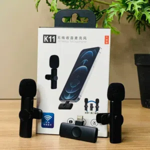 مايكروفون بلوتوث لاسلكي 2 في 1 يدعم ايفون و Iphone -Type-c مايك microphone