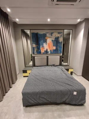 Super deluxe apartment 2 bedroom fully furnished fo rent ببوشر شقه غرفتين مفروشه سوبر لوكس للإيجار