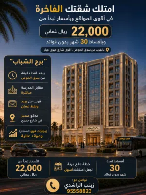 79 m2 2 Bedrooms Apartments for Sale in Muscat Ansab