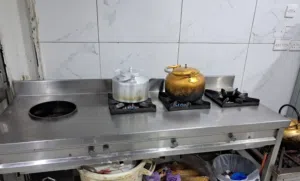 للبيع جولة موقد طبخ أربع عيون ستانلس ستيل للمطاعم