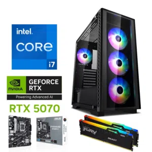 كمبيوتر الألعاب الاقوى i7-13700f+RTX 5070 12GB بعرض مغري لفترة محدودة