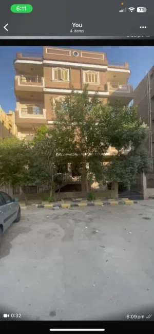 عمارة للبيع مساحة 486 متر / عدد الشقق 4 شقق / بدروم وأرضى 3 أدوار وروف شقة  الشقق متشطب بالكامل