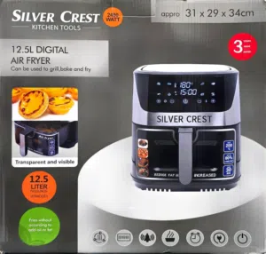 قلاية هوائية AIR FRYER سعة 12.5 لتر من الشركة الألمانية SILVER CREST