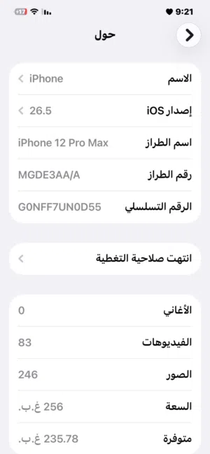 Apple iPhone 12 Pro Max 256 GB in Baghdad