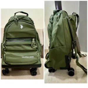 Original Polo Trolley Backpack School bag used 12bd