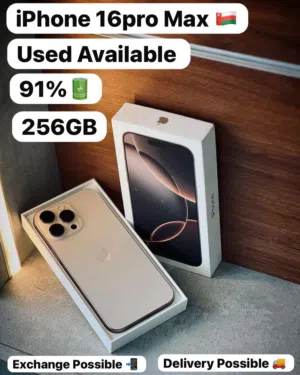 Iphone 16Promax256Gb Arabic version Excellent quality smooth condition