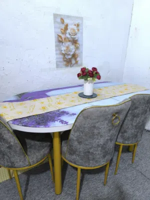 ميز طعام نضيف كلش يحتوي ع3كراسي نضام سلايت