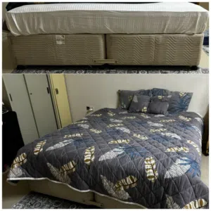 Double bed for sale + free extras سرير مزدوج للبيع + إضافات مجانية