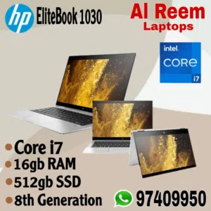 Core i7 X360 Touch screen 16gb Ram 512gb ssd 13-5 inch Screen HP EliteBook 1030 G4 شاشة لمس X360 شا