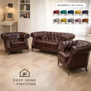 اطقم كنب بتصميم راقي وفخم  قماش أو جلد فاخر بجودة عالية ولمسة عصرية تناسب جميع المساحات