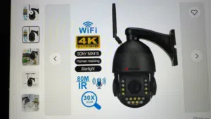 كمرا متحركه 360 و 8 ميغا 4K زوم 30x عدسات تصل الزوم 43 مره عدسات سوني 500 متر تتبع تلفائي ورادار