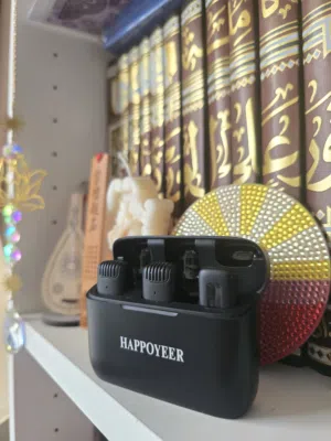 مايك لاسلكي مزدوج HAPPOYEER بحالة ممتازة جدًا (شبه جديد)