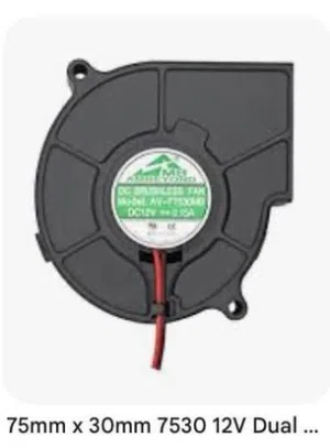 Dc brushless fan مروحة جهاز مرطب جو  Dc12v==0.15A