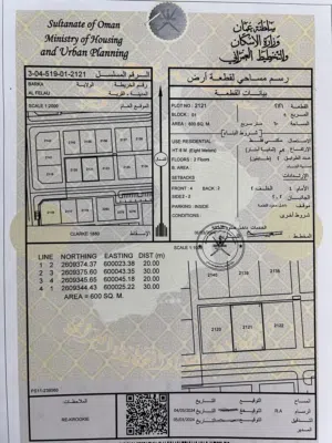 Residential Land for Sale in Al Batinah Barka
