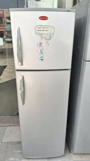 ثلاجه ناشونال دريم حجم 251 لتر ديفروست لون سلفر بحاله جيده