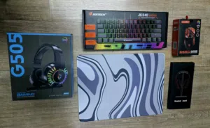 متوفر بكج جيمنج ماوس  وكيبورد وماوس باد وستاند سماعه بسعر 150شيكل فقط