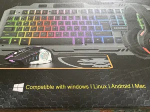 لوحة مفاتيح كي بورد ميكانيكية البلاستيشن أو للألعاب الفيديو وشريط العاب كول اف ديوتي