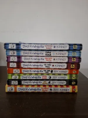 8 Diary of a Wimpy Kid Books (Includes 1 Hardcover)