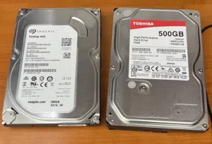 Toshiba HDD 500GB and Seagate HDD 500GB