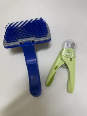 Cat or dog brush and nails trimer
