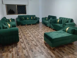 طقم كنب اخضر زيتي