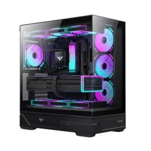 huntkey MVP destiny ATX case الكيس موجود بكرتونه ومعه كل ملحقاته .................................