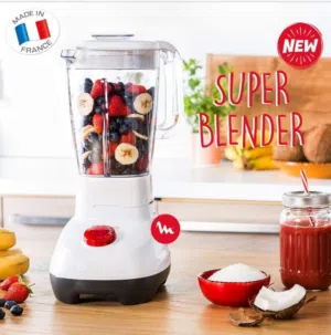 خلاط مولنكس فرنسي اصلي 700 واط 3 قطع سوبر بلندر كفالة لمدة عامين