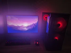 كومبيوتر جيمنج (Gaming PC): i7-10700 - GTX 1660 SUPER - 16GB RAM - 500GB NVMe SSD - ASUS 24 inch 3D