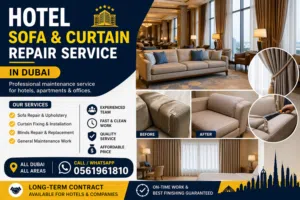 Sofa & Curtain Repair Service for Hotels in Dubai