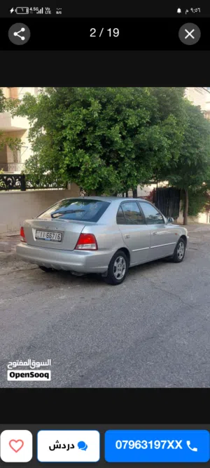 هونداي فيرنا اكسنت2001وكاله