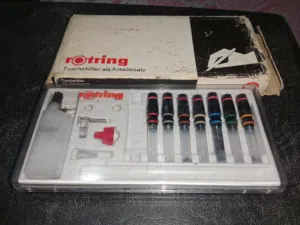 طقم تحبير Rotring Variant technical Used  pens set 0.1mm - 1.2 mm #44 السعر 3000 جنيه