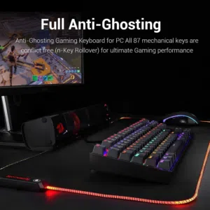 لوحة مفاتيح الألعاب Redragon K552 KUMARA – أداء احترافي في تصميم مدمج
