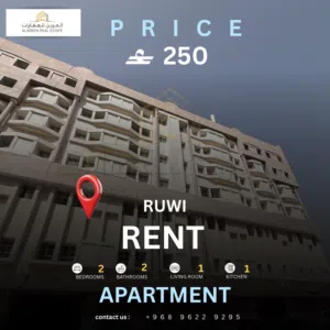 شقة للايجار في بناية العوفي روي Apartment for rent in AlOwfi building Ruwi