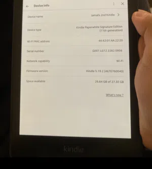 Kindle Paperwhite Signature Edition(11th Gen)32GB