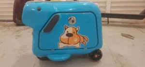 Electric Riding Luggage Scooter With Removable Battery