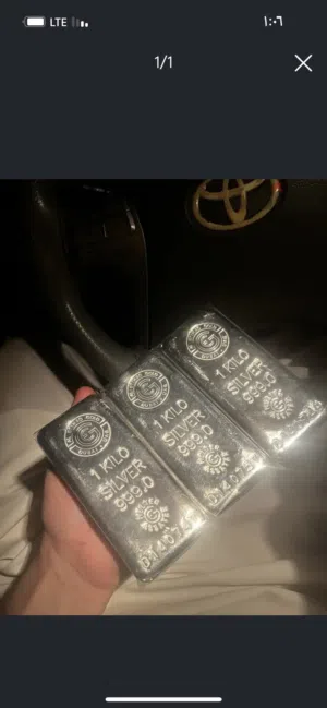 Silver 1kg سبيكة فضة كيلو