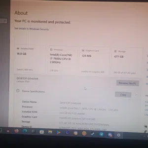 ديل ضايفتله رام داخلي سعر لرام 150  اطيك لاب توب ويا مكسر هديه   مكسر  كرت فضي  مساحتهه 476GB سعر300