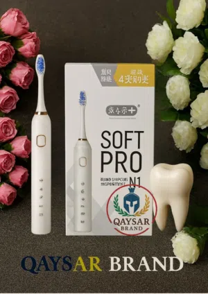 فرشاة الأسنان الكهربائية الشحن من soft Pro N1 علاقة وقصة الحب مع أسنانك لا تنتهي بالطلاق ابدا