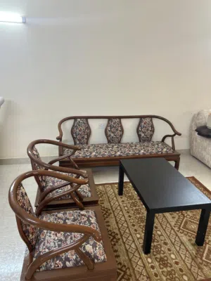 Traditional wooden sofa set