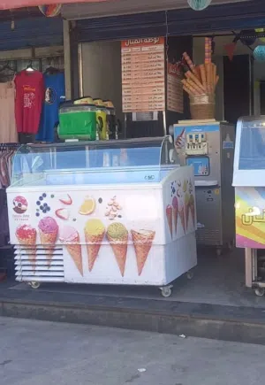 ثلاجة عرض بوظة للبيع
