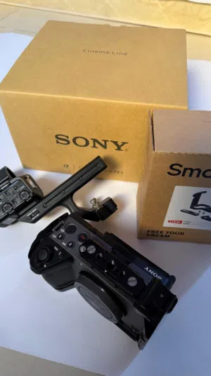 Sony FX3 with Tascam audio gear and smallrig cage for sale