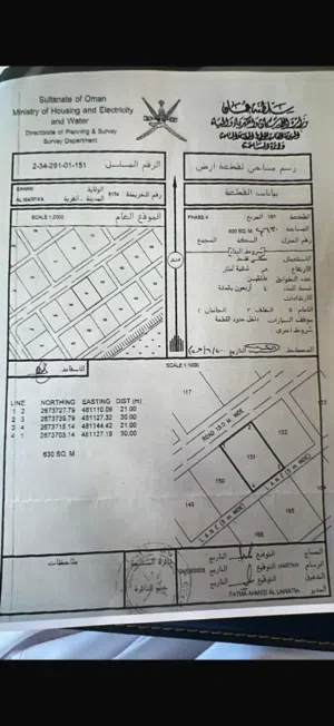 ارض للبيع في المرفع السعر7500ريال قريبه من المسجد الجامع و قريبه من المدرسه المساحة 630 متر مربع