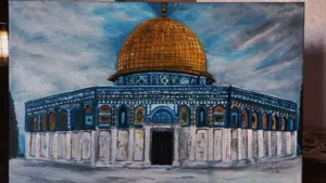 لوحات فنية بالوان الاكريلك