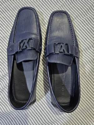 Louis Vuitton Shoes Mocassin Monte Carlo Blue